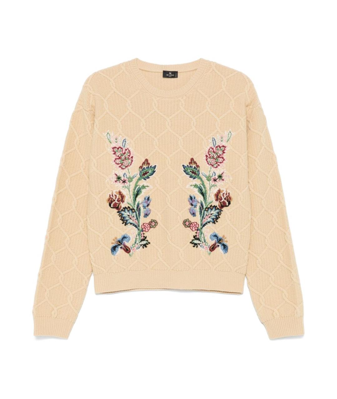 ETRO Бежевый шерстяной джемпер / свитер, фото 1