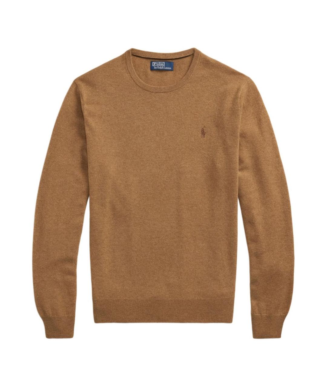 POLO RALPH LAUREN Коричневая шерстяная водолазка, фото 1