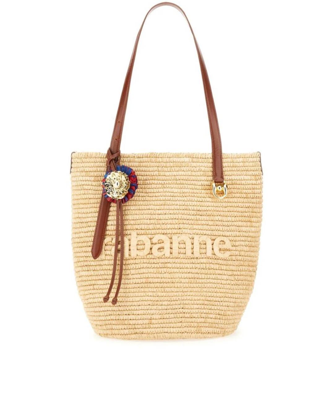 PACO RABANNE Бежевая сумка тоут, фото 1