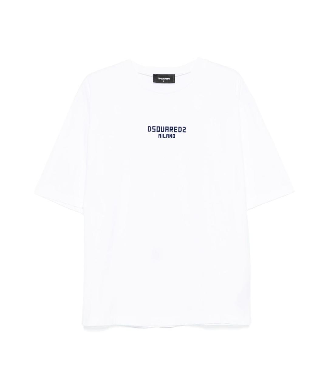 DSQUARED2 Белая хлопковая футболка, фото 1
