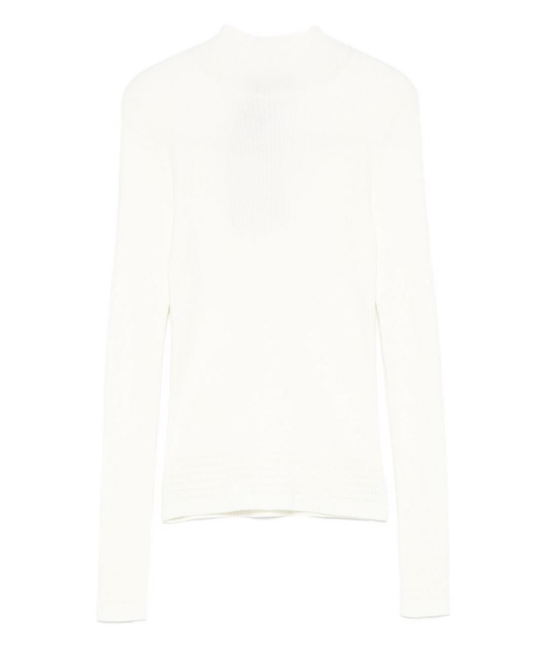TWIN-SET Белая вискозная водолазка, фото 1