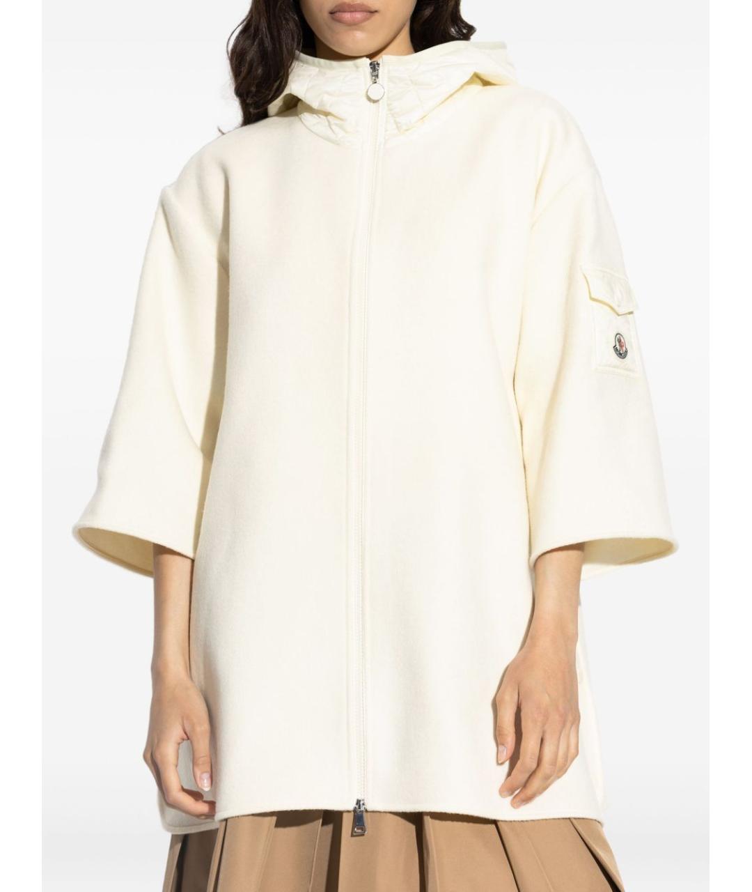 MONCLER Белая шерстяная куртка, фото 2