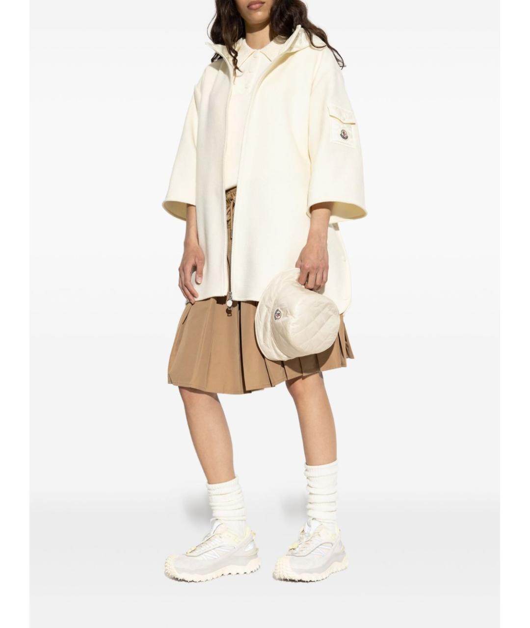 MONCLER Белая шерстяная куртка, фото 5