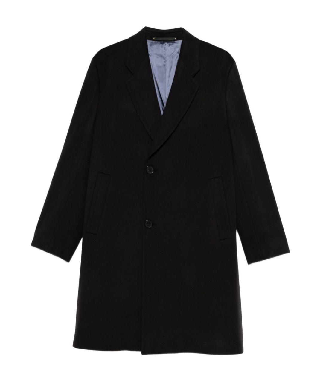 PAUL SMITH Черное кашемировое пальто, фото 1