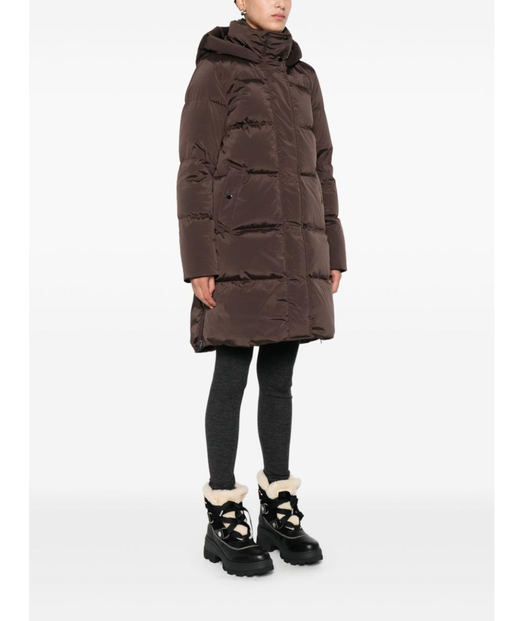 WOOLRICH Коричневый полиамидовый пуховик, фото 5