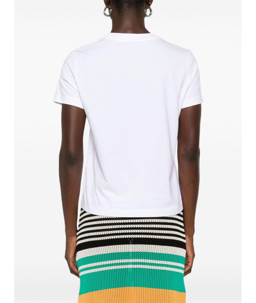 CASABLANCA Белая хлопковая футболка, фото 5