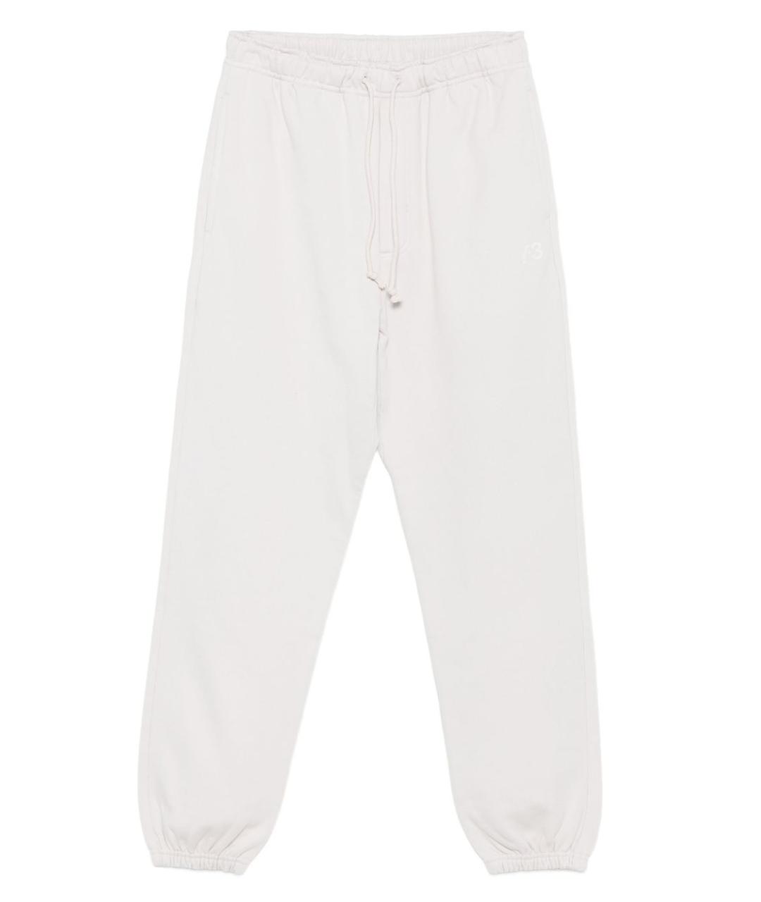 Y-3 Бежевые хлопковые повседневные брюки, фото 1