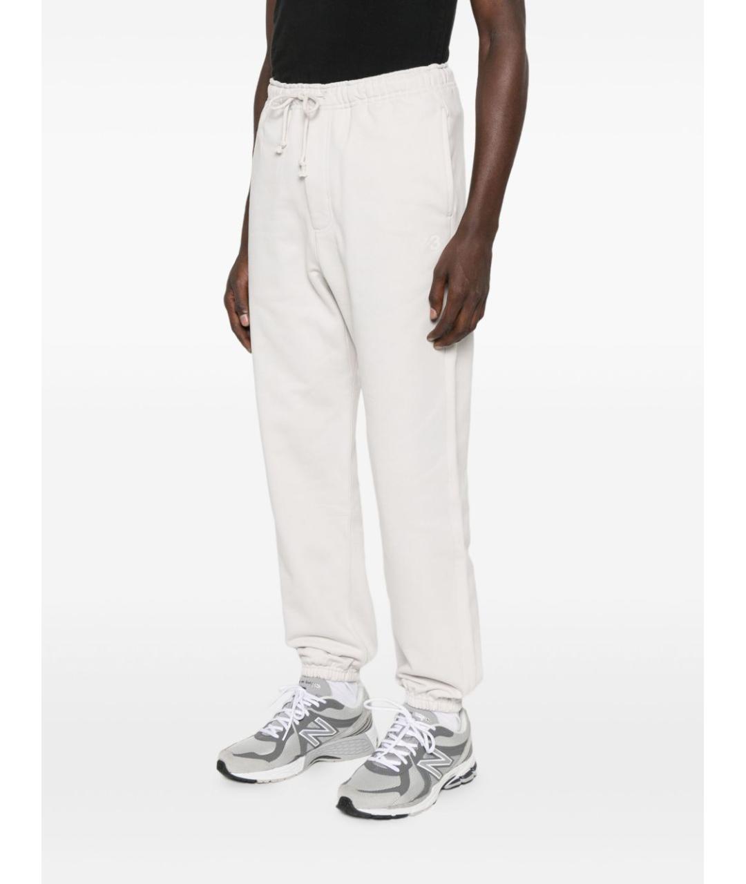 Y-3 Бежевые хлопковые повседневные брюки, фото 5