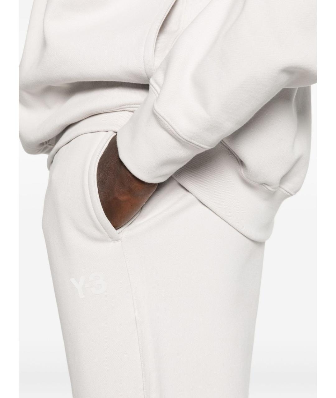 Y-3 Бежевые хлопковые повседневные брюки, фото 3