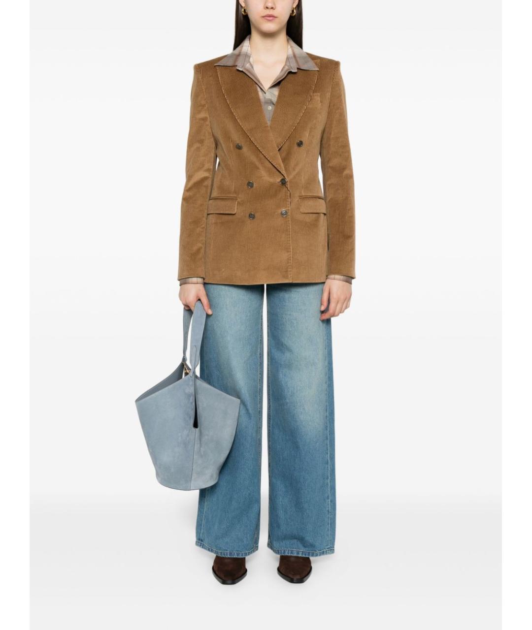 ETRO Бежевый хлопковый жакет/пиджак, фото 3