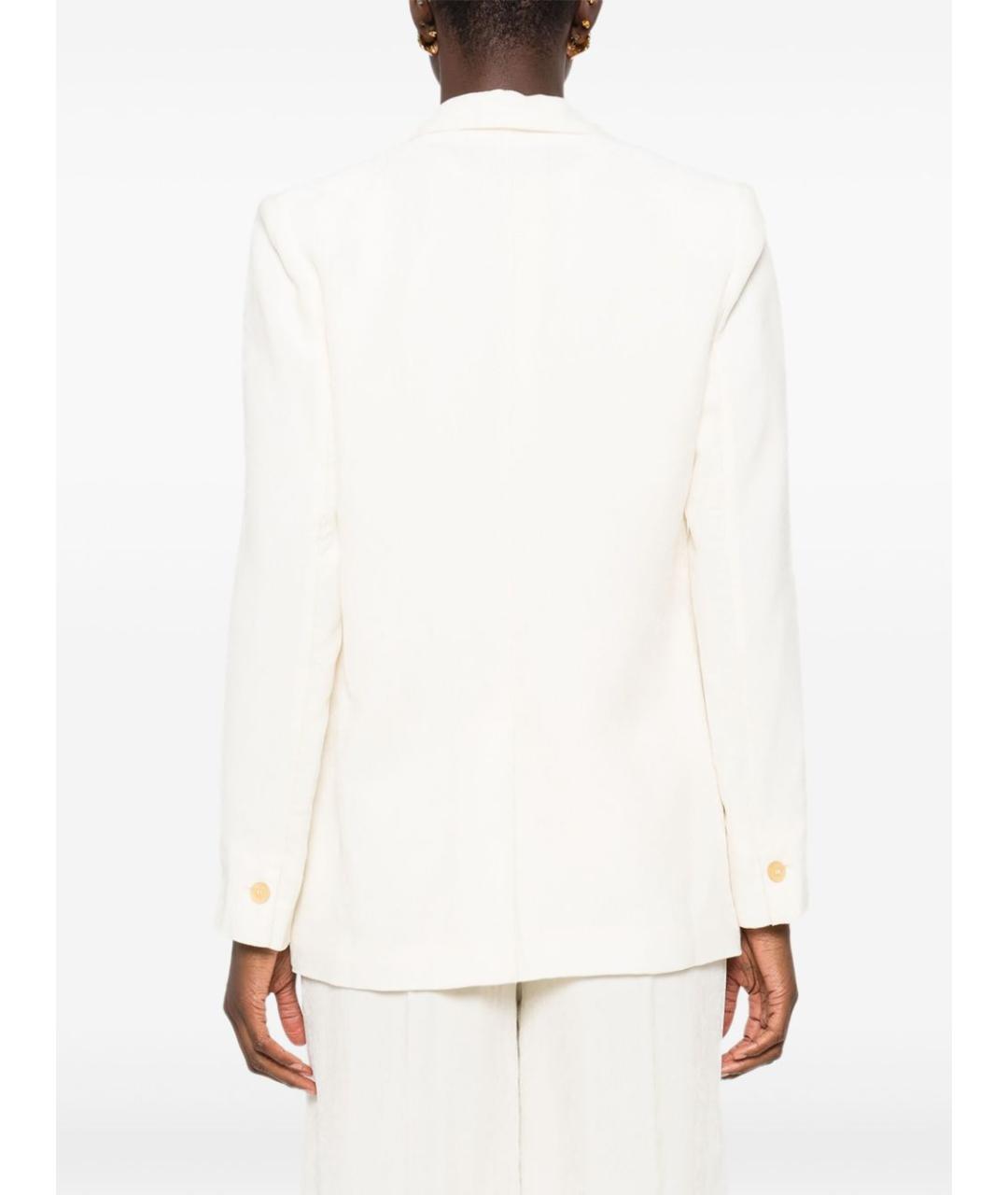 FORTE FORTE Белый вискозный жакет/пиджак, фото 5