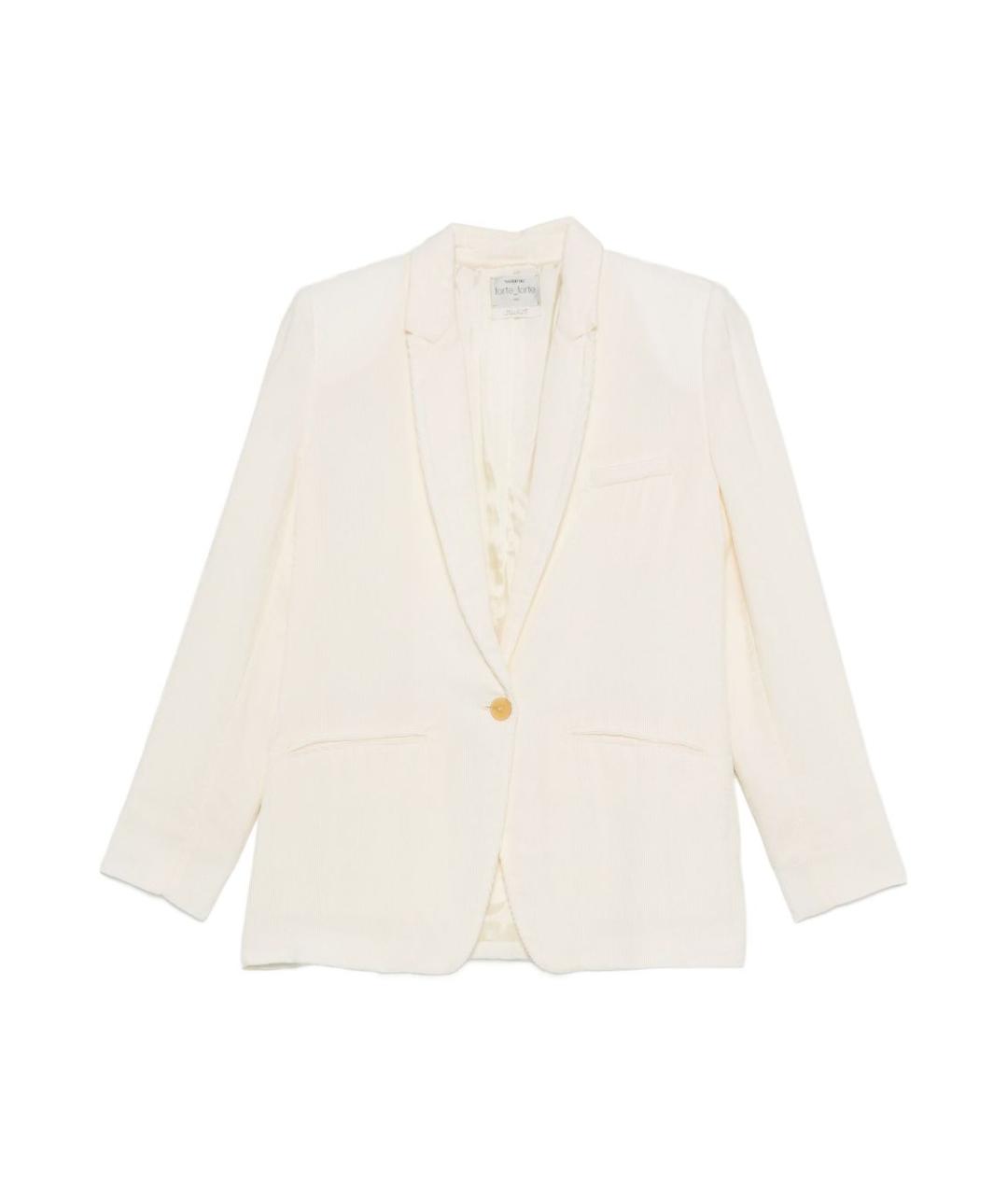 FORTE FORTE Белый вискозный жакет/пиджак, фото 1
