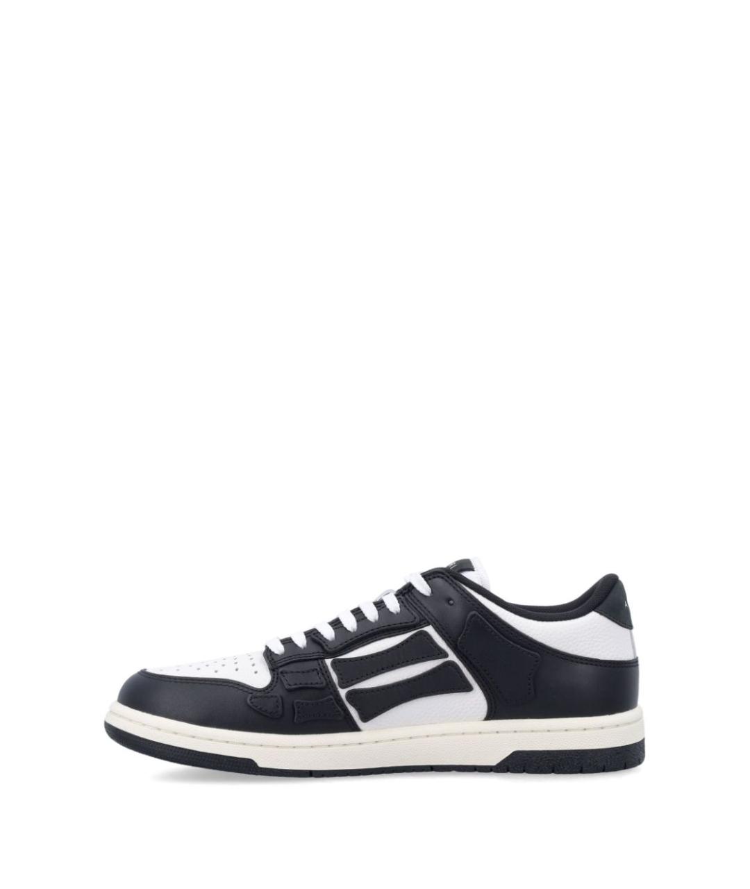 AMIRI Черные кожаные низкие кроссовки / кеды, фото 3