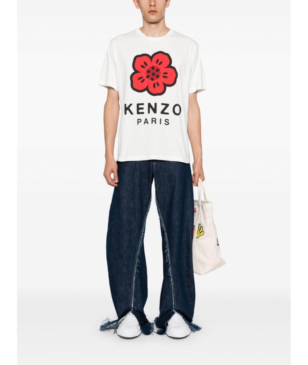KENZO Мульти хлопковая футболка, фото 4