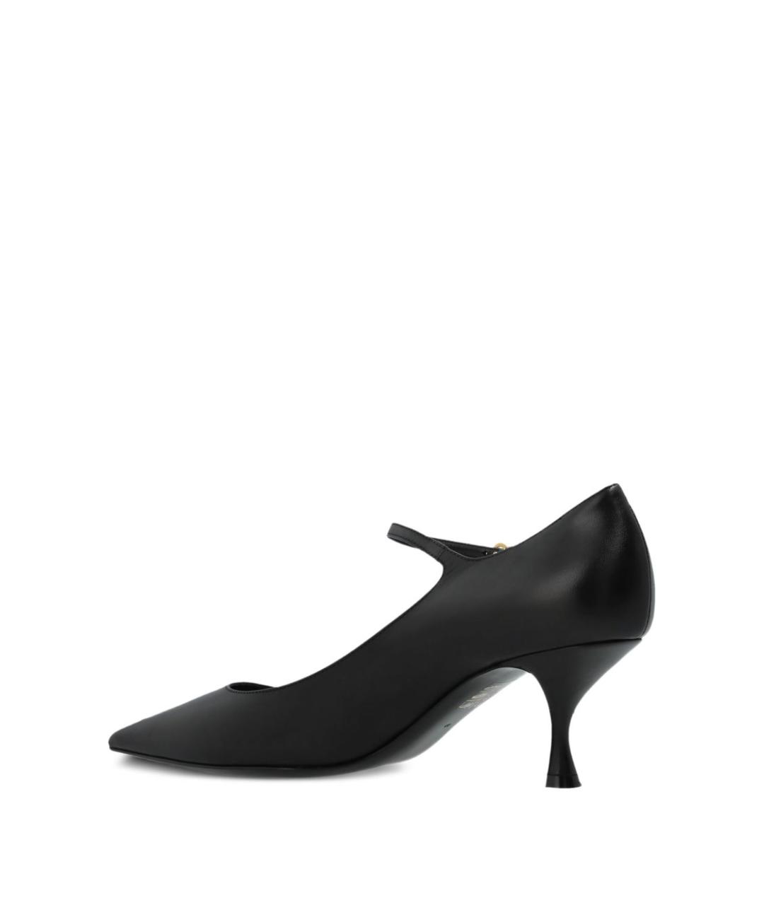 DOLCE&GABBANA Черные кожаные туфли, фото 2