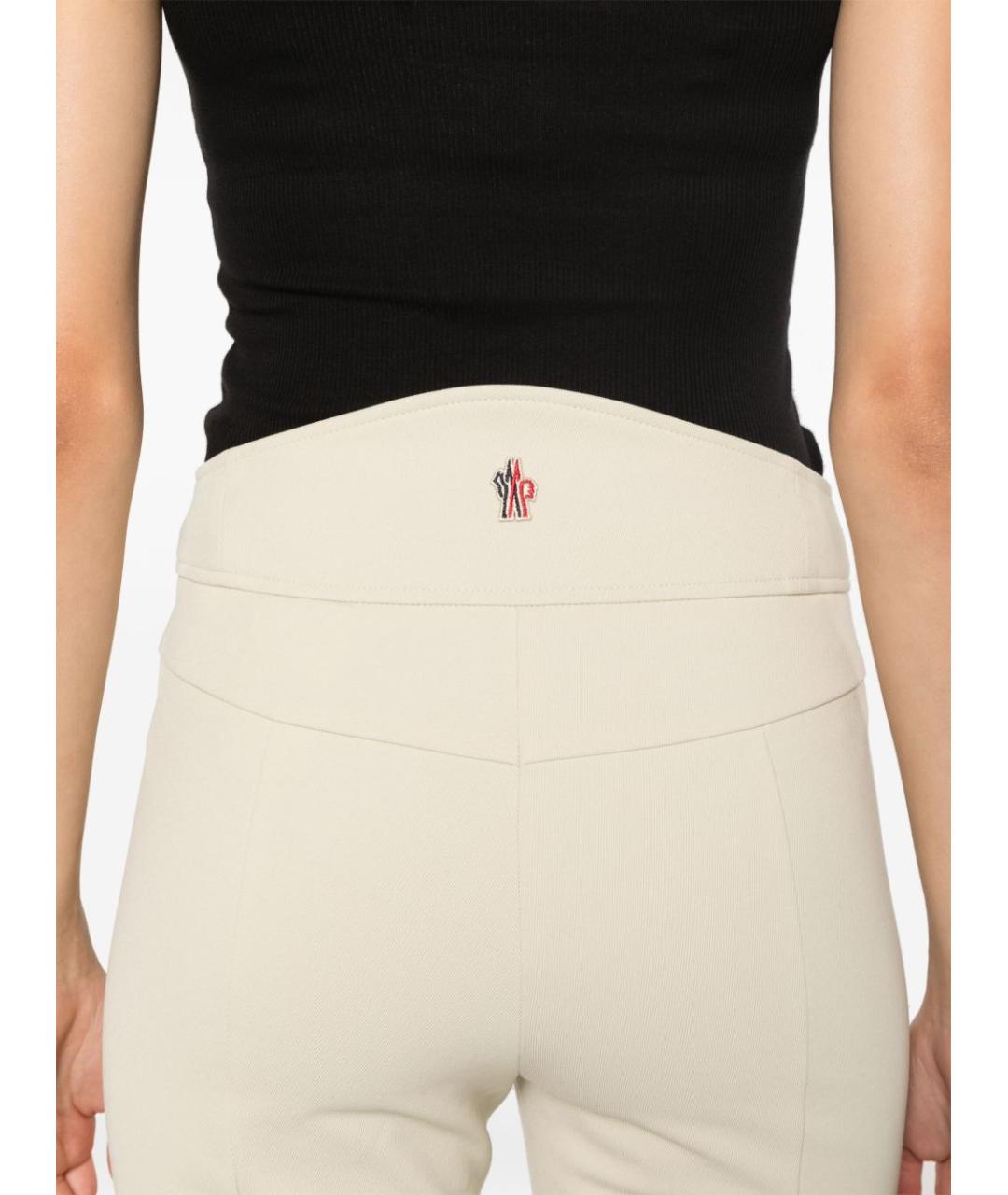 MONCLER GRENOBLE Бежевые брюки узкие, фото 2