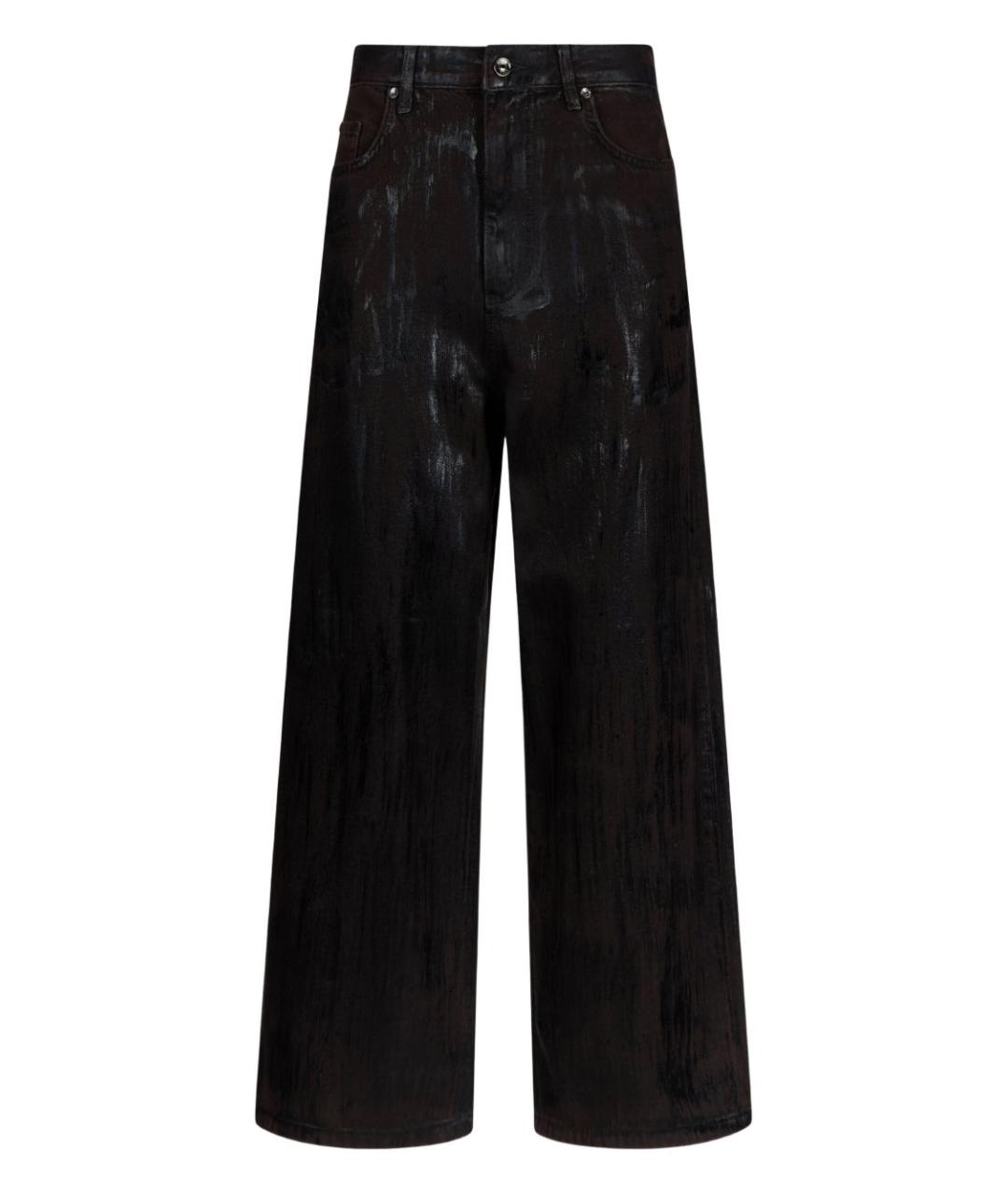 LIU JO Черные хлопковые прямые джинсы, фото 1