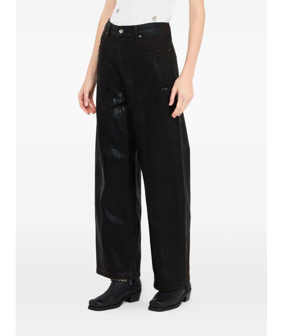 LIU JO Черные хлопковые прямые джинсы, фото 4
