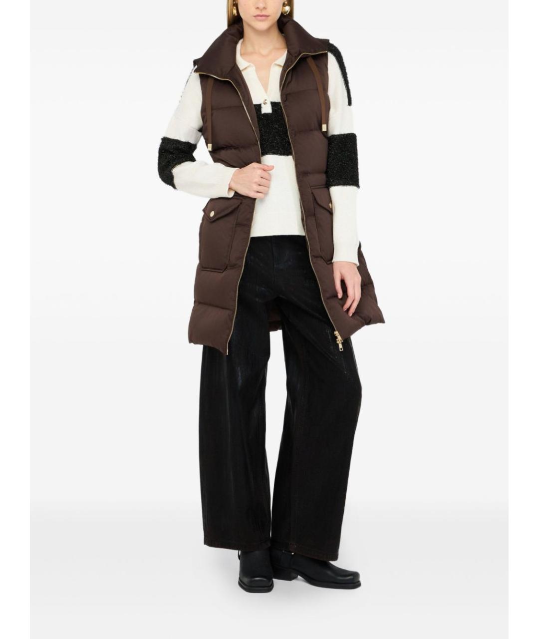 LIU JO Черные хлопковые прямые джинсы, фото 2