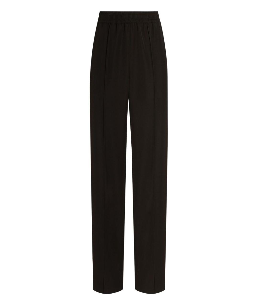 DOLCE&GABBANA Коричневые шерстяные прямые брюки, фото 1