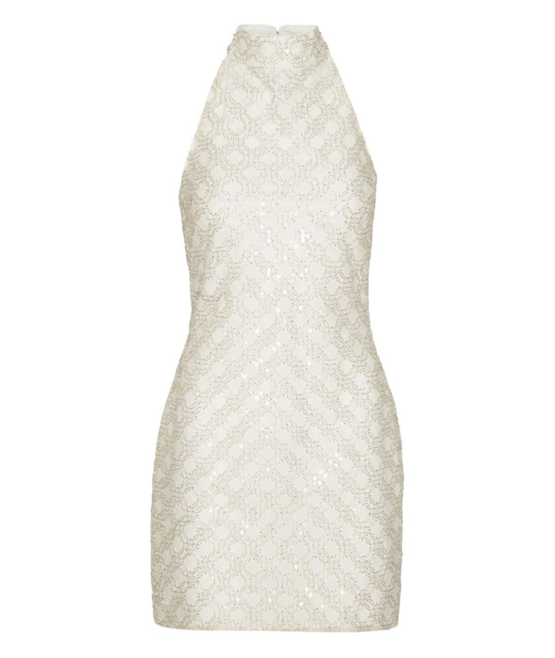 ROTATE Белое полиэстеровое вечернее платье, фото 1