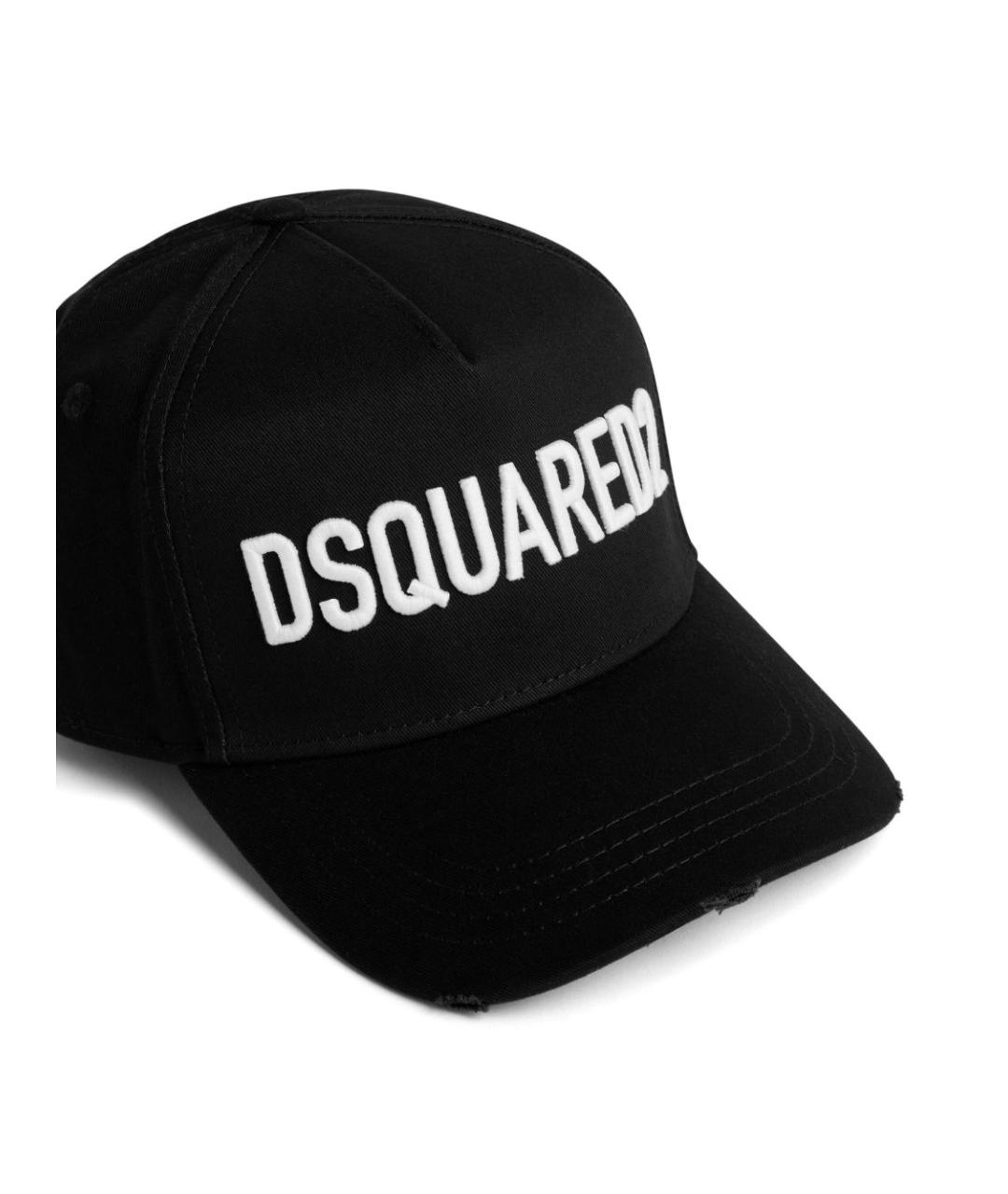 DSQUARED2 Черная хлопковая кепка/бейсболка, фото 3