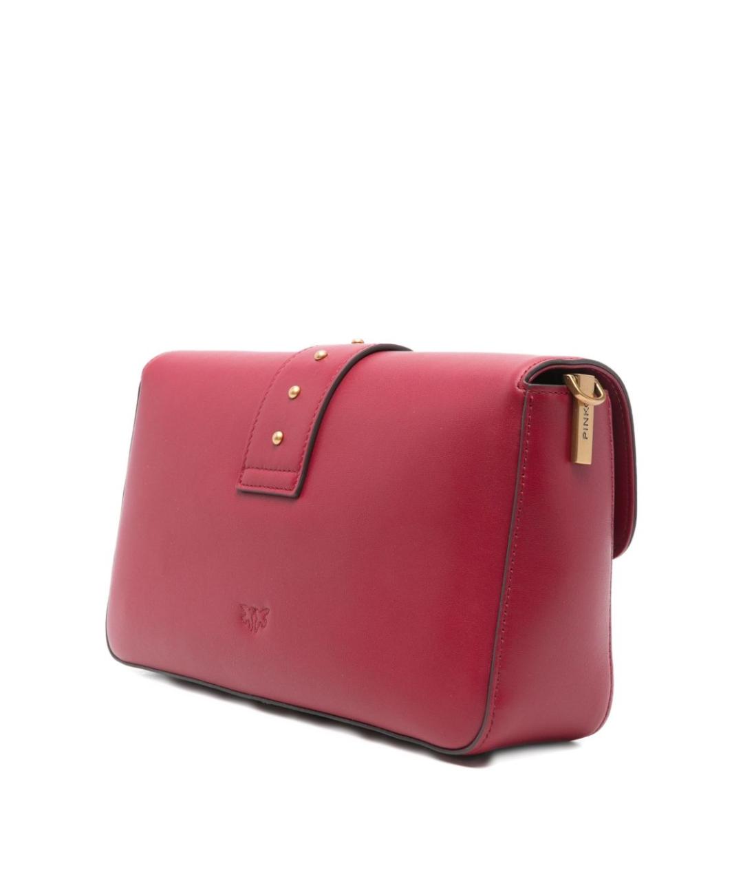 PINKO Красная кожаная сумка через плечо, фото 5