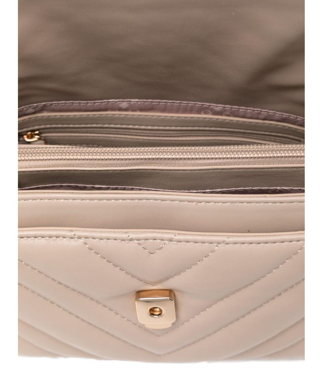 LIU JO Белая сумка через плечо из искусственной кожи, фото 4