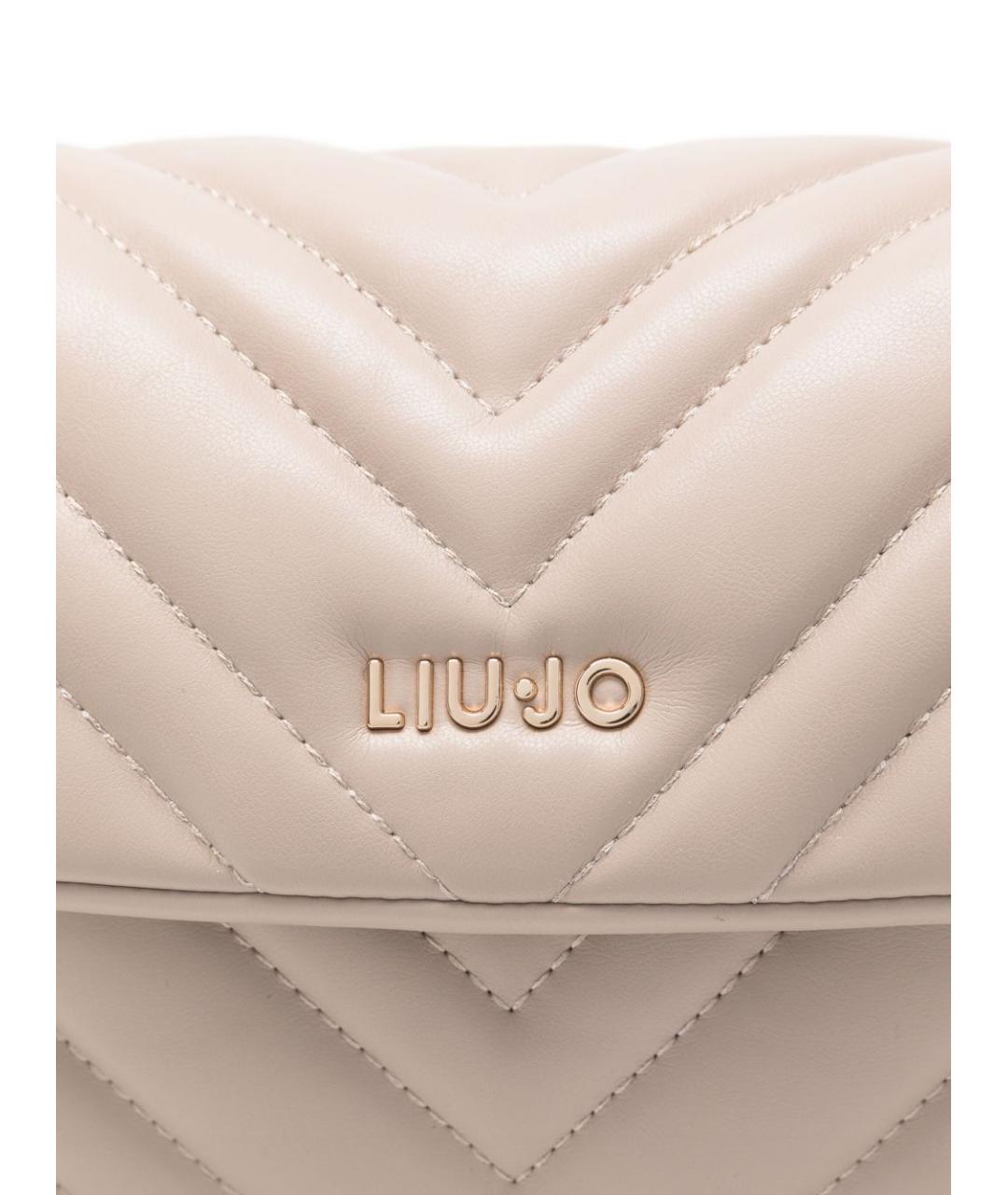 LIU JO Белая сумка через плечо из искусственной кожи, фото 2