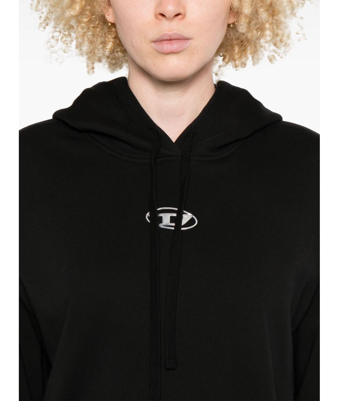 DIESEL Черный хлопковый джемпер / свитер, фото 3