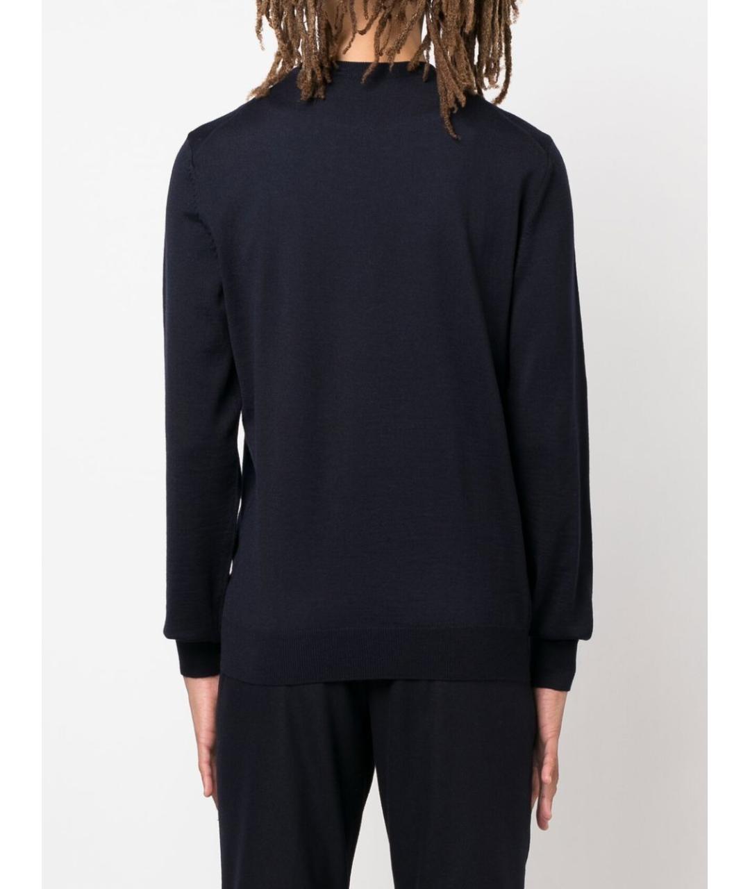 HUGO BOSS Синий шерстяной джемпер / свитер, фото 3