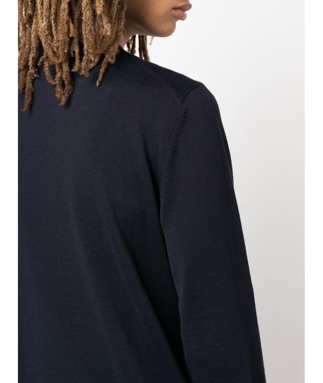 HUGO BOSS Синий шерстяной джемпер / свитер, фото 5