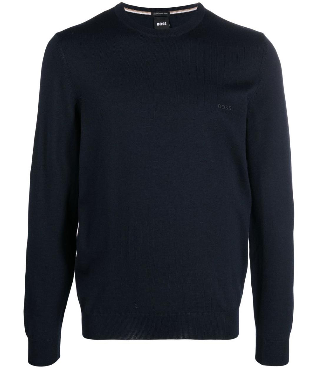 HUGO BOSS Синий шерстяной джемпер / свитер, фото 1