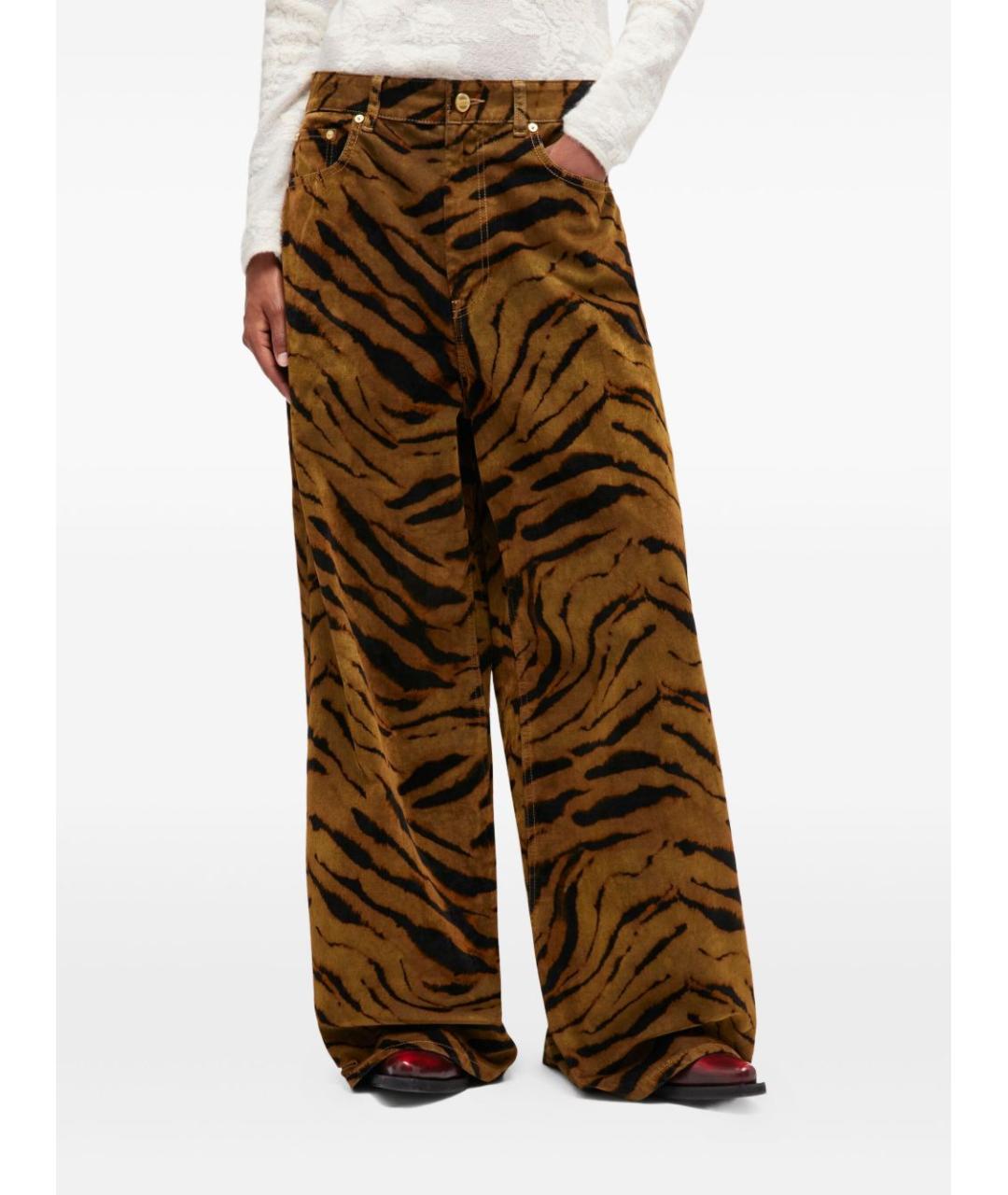 GANNI Мульти хлопковые прямые джинсы, фото 2