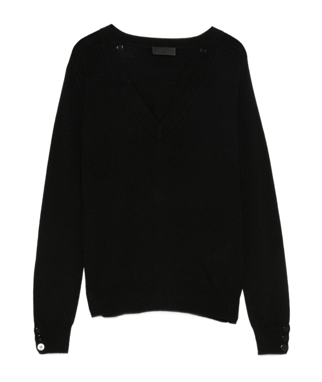 LIU JO Черный шерстяной джемпер / свитер, фото 1