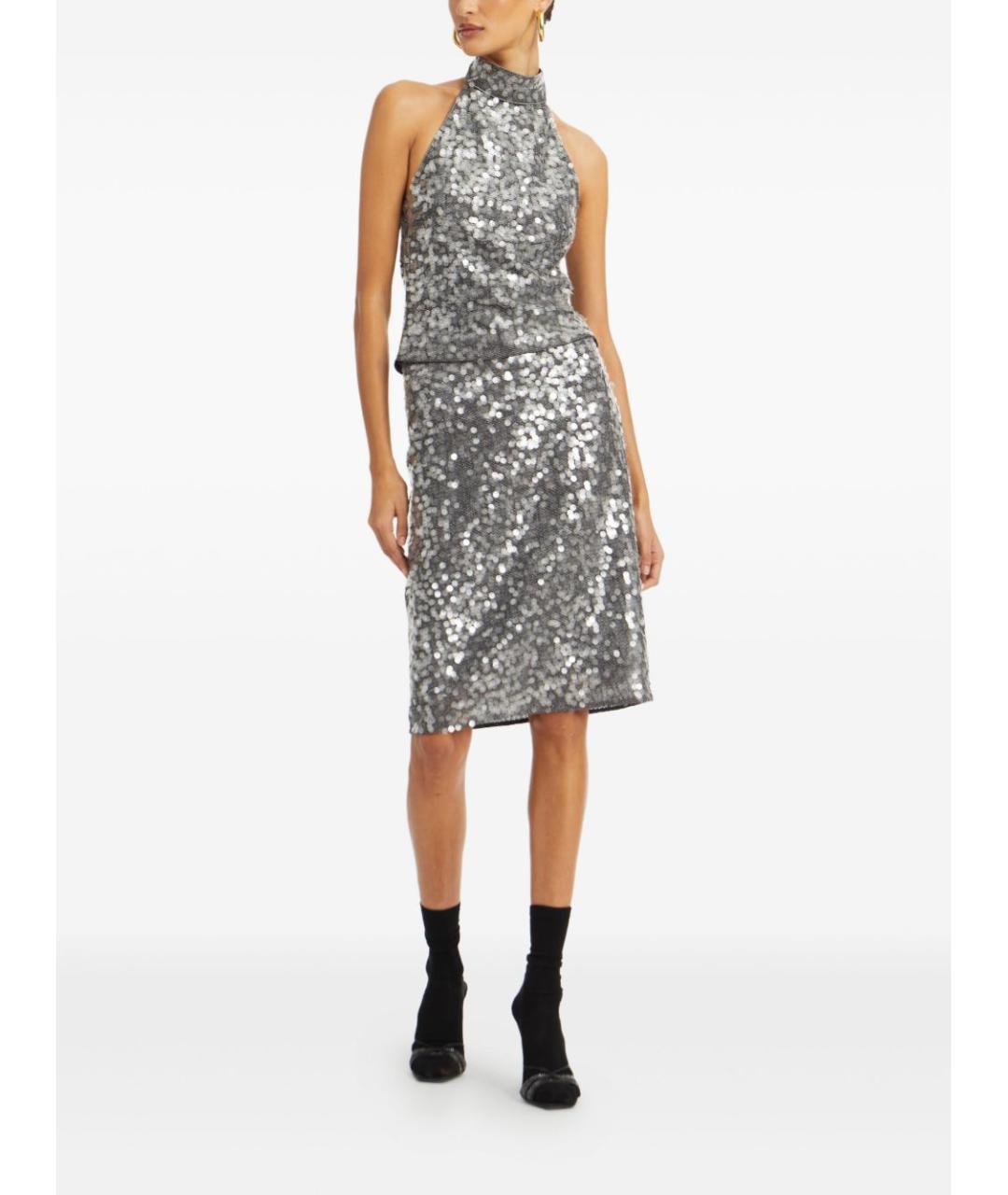 ROTATE Серая полиамидовая майка, фото 5