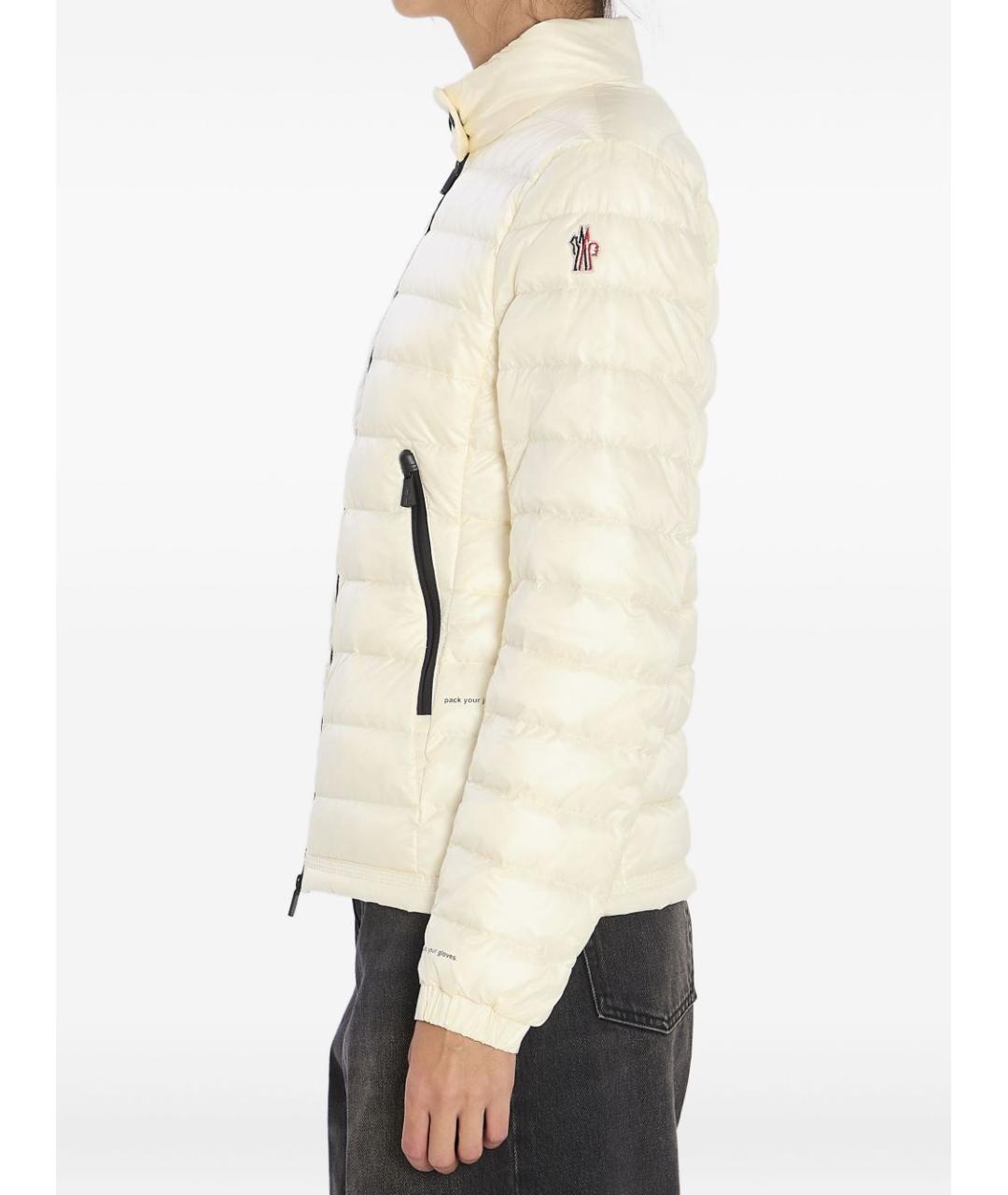 MONCLER GRENOBLE Белый полиамидовый пуховик, фото 3