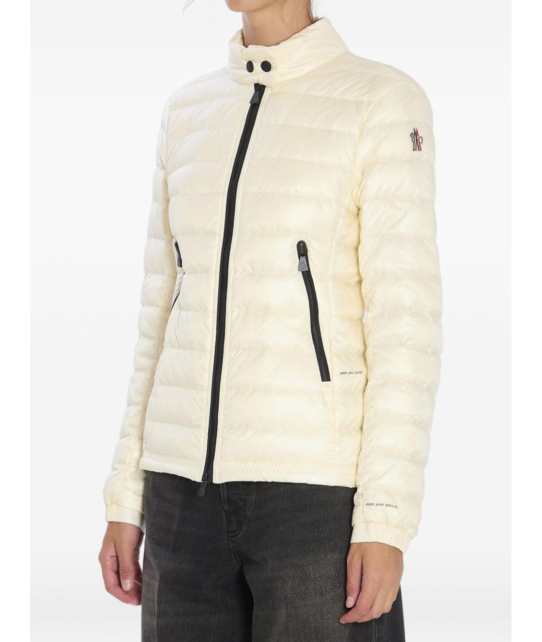 MONCLER GRENOBLE Белый полиамидовый пуховик, фото 2