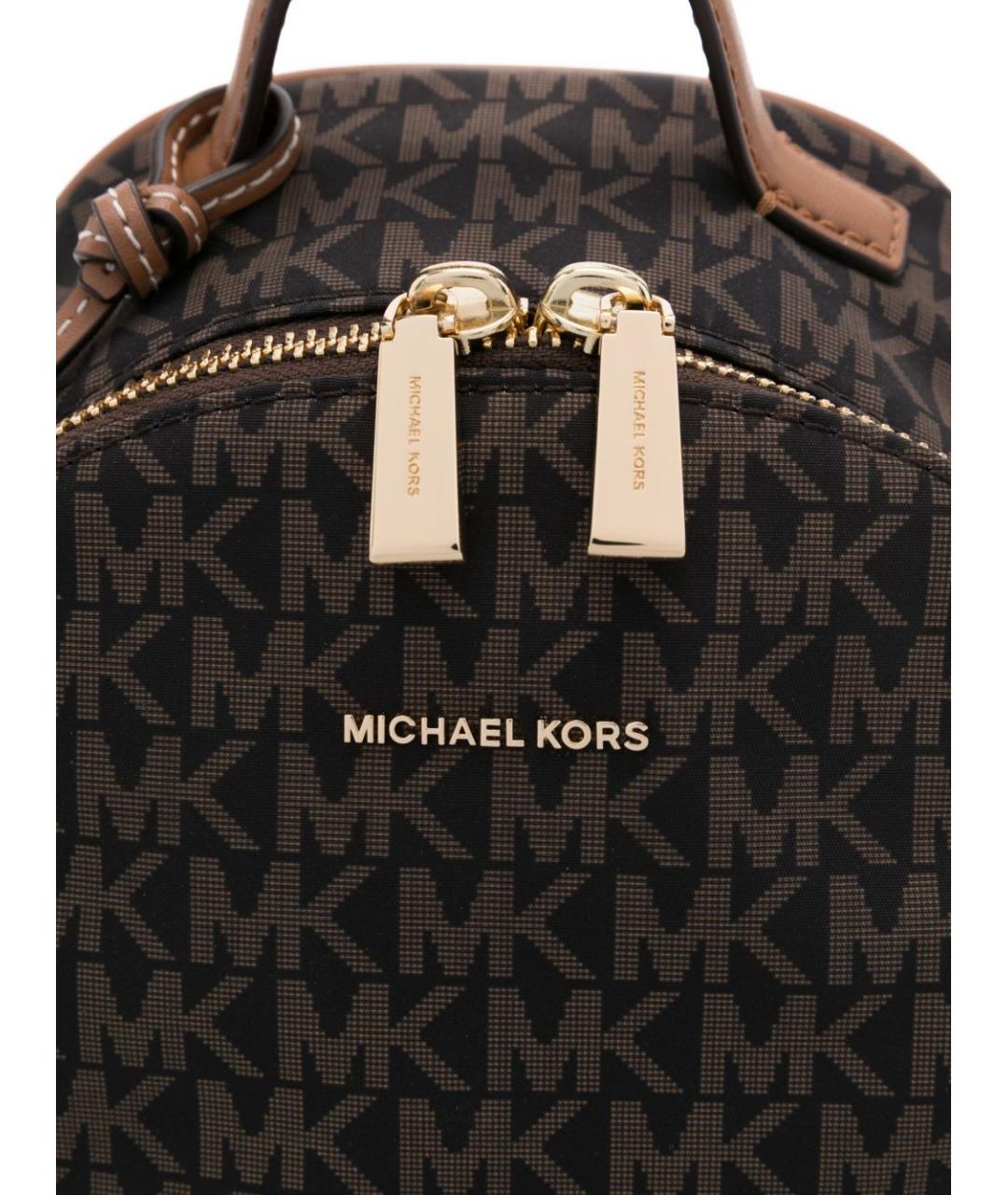 MICHAEL KORS Коричневый синтетический рюкзак, фото 3