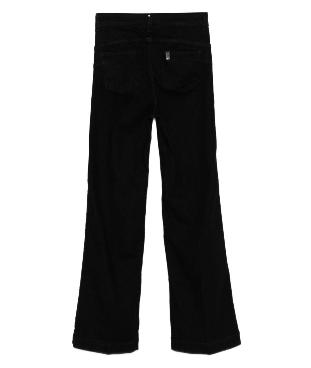 LIU JO Черные хлопковые прямые джинсы, фото 2
