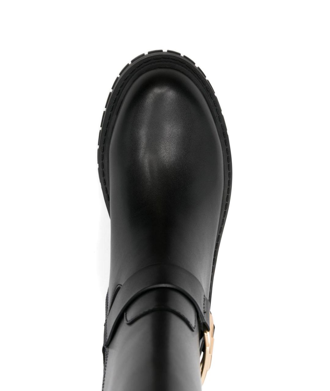 LIU JO Черные кожаные сапоги, фото 2