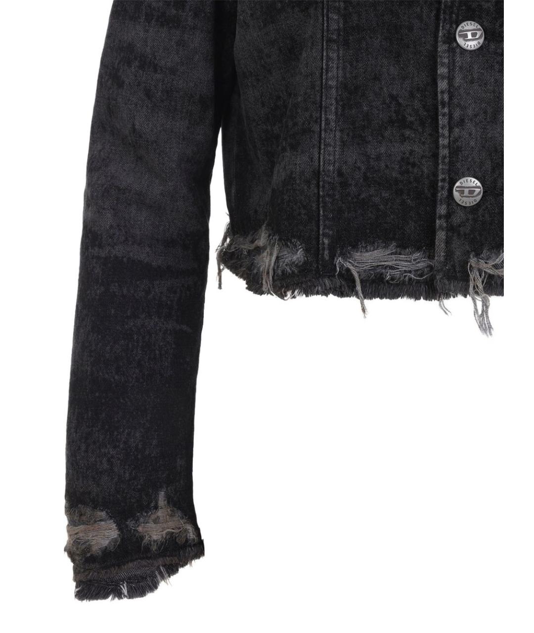 DIESEL Черная хлопковая куртка, фото 3