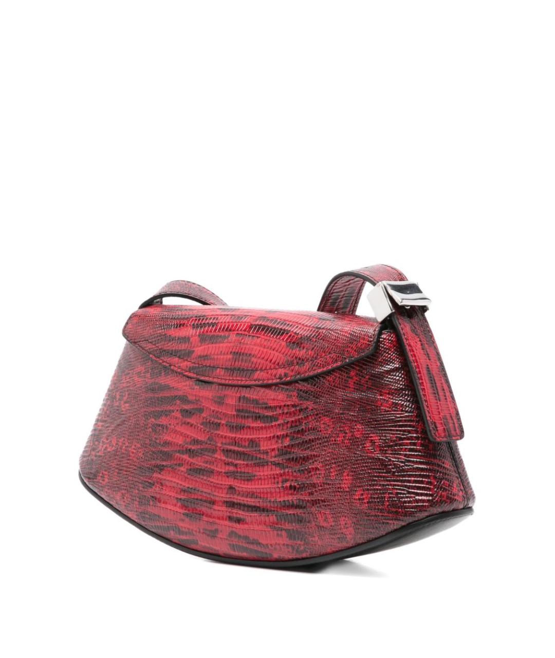 JIL SANDER Красная кожаная сумка через плечо, фото 4