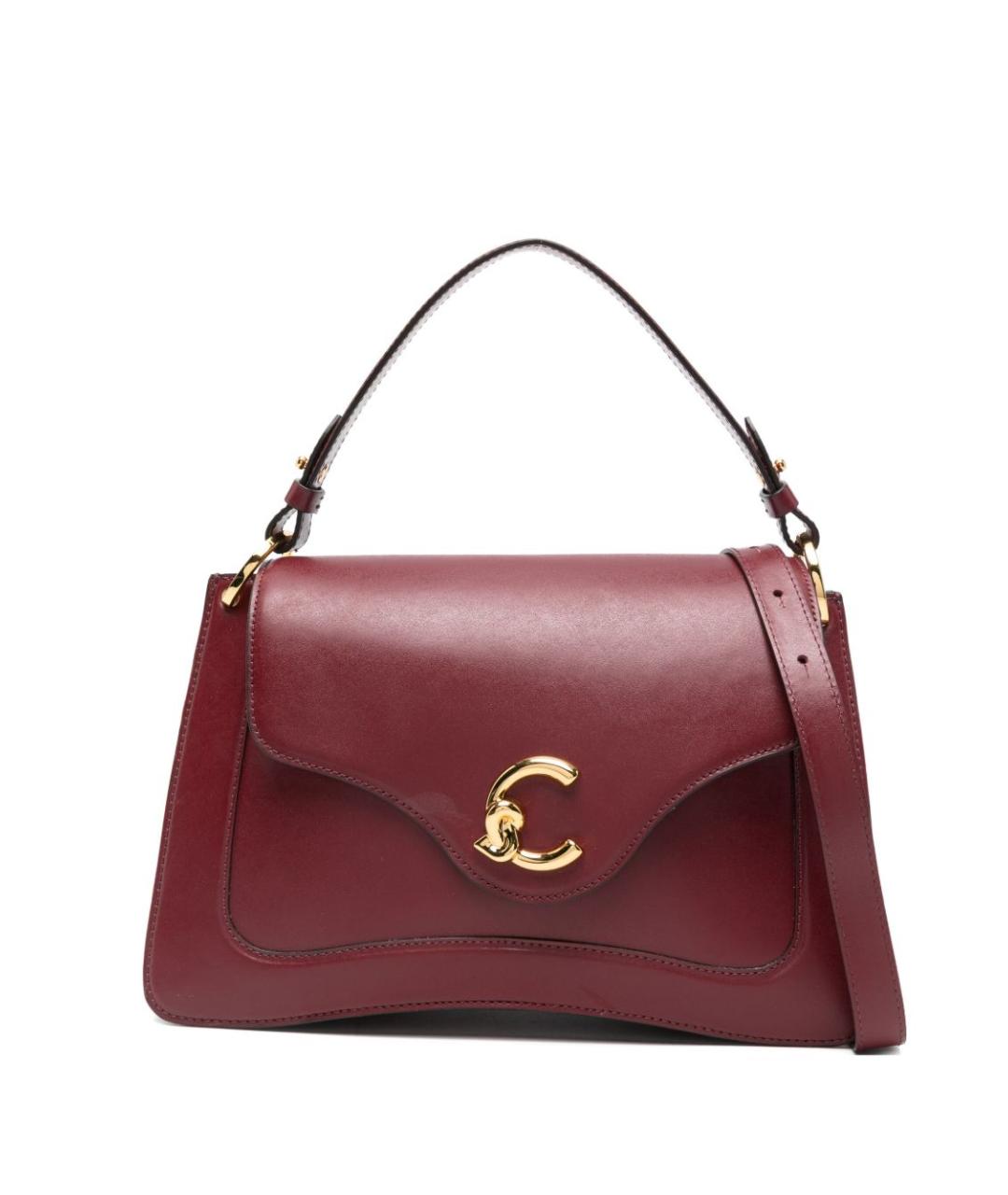 COCCINELLE Красная кожаная сумка с короткими ручками, фото 1