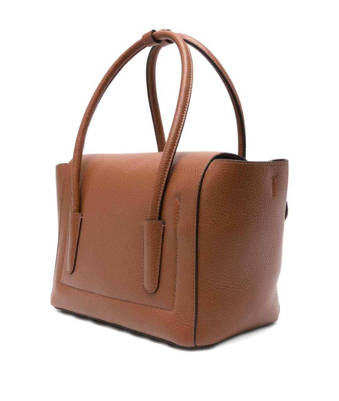 COCCINELLE Коричневая кожаная сумка тоут, фото 3