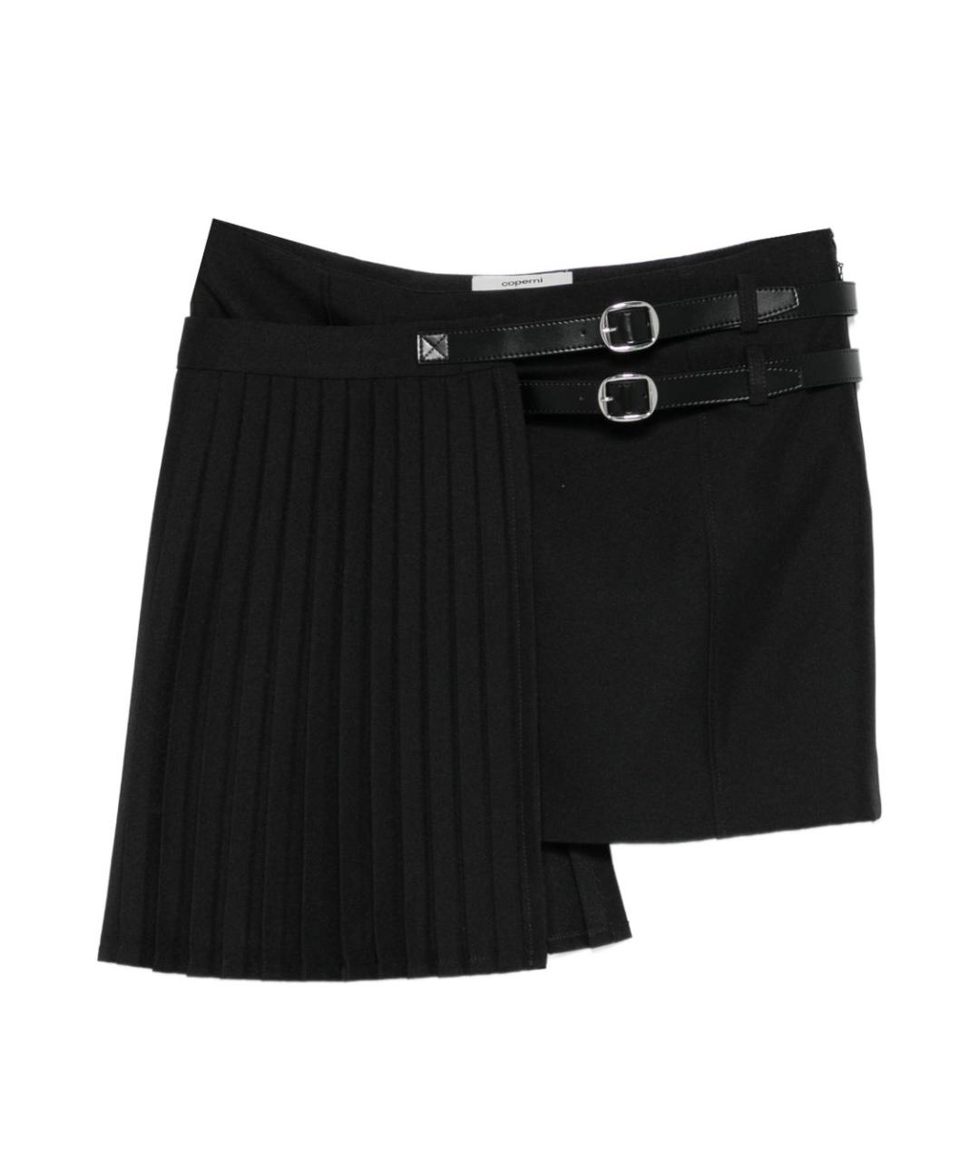 COPERNI Черная полиэстеровая юбка мини, фото 1