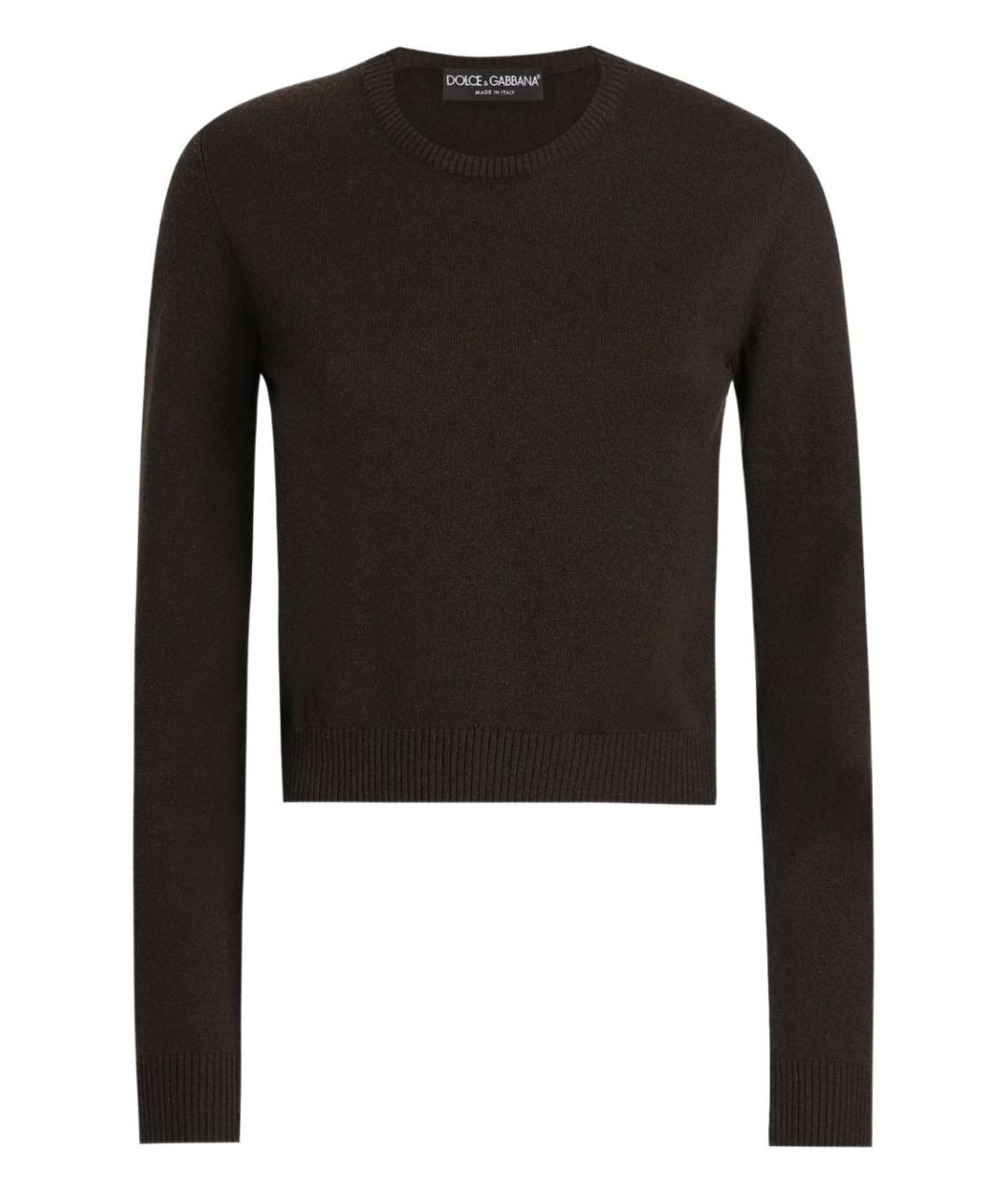 DOLCE&GABBANA Коричневый кашемировый джемпер / свитер, фото 1