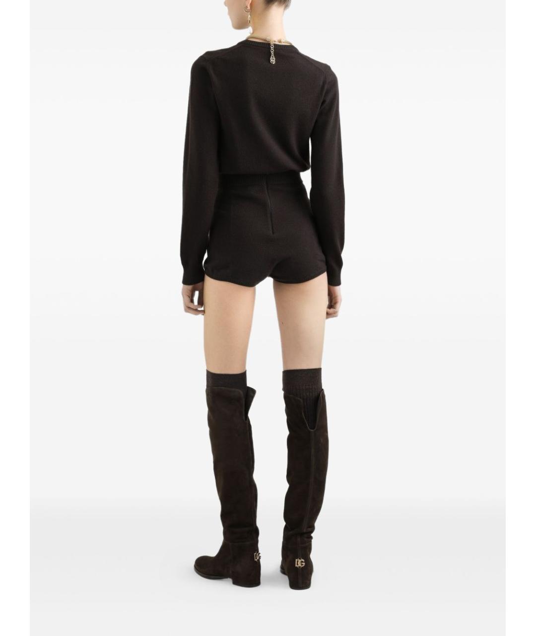 DOLCE&GABBANA Коричневый кашемировый джемпер / свитер, фото 2