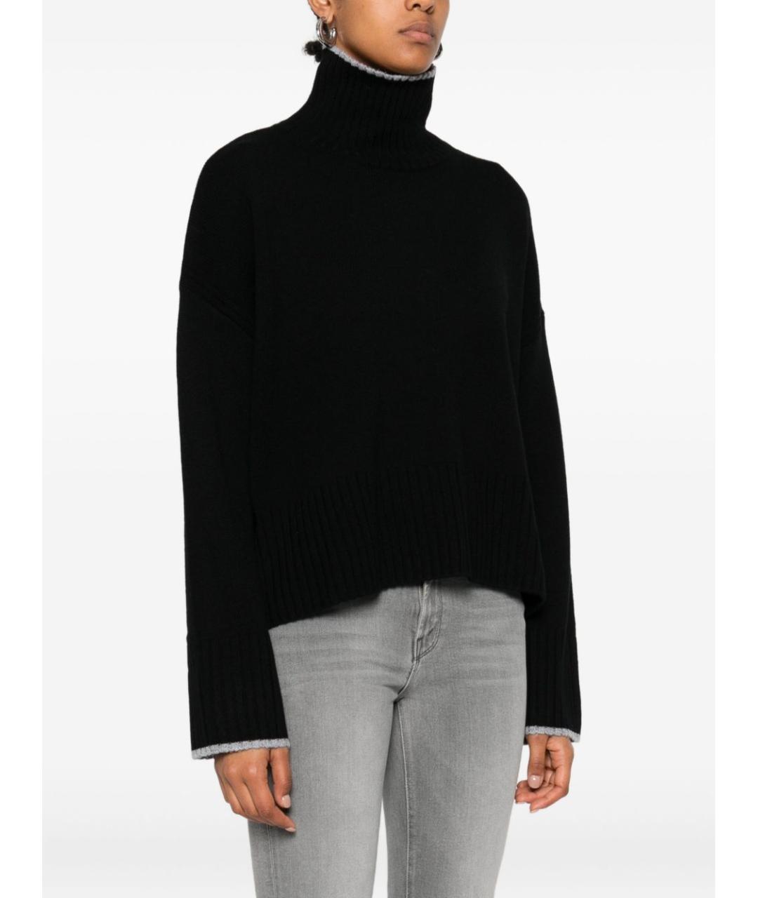 PINKO Черный шерстяной джемпер / свитер, фото 2