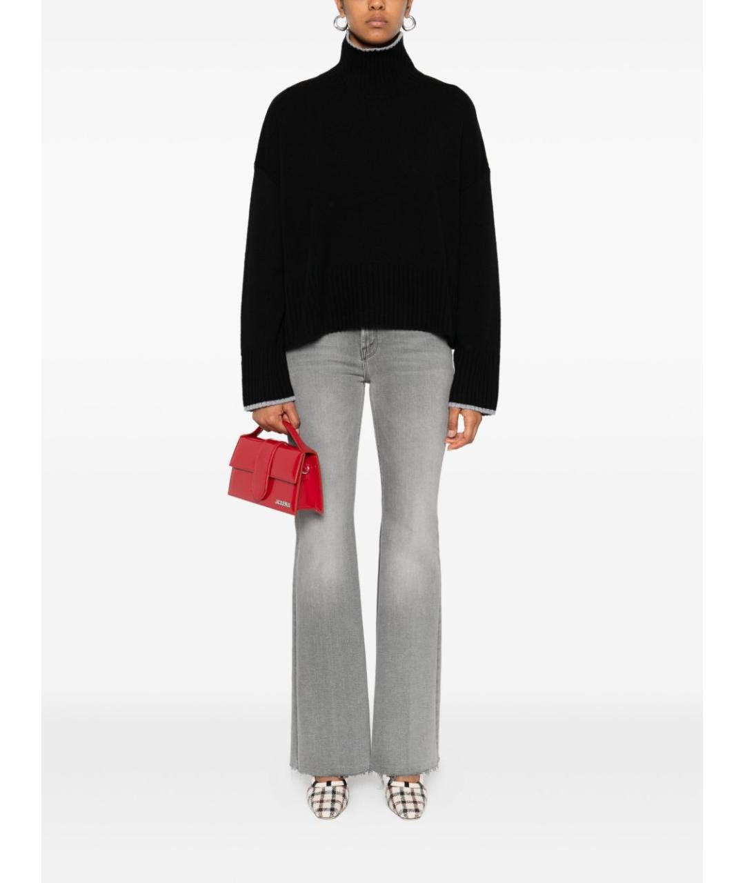 PINKO Черный шерстяной джемпер / свитер, фото 5